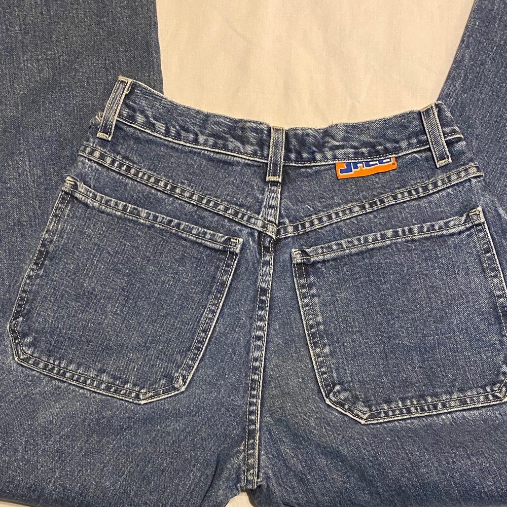 Vintage 1990 JNCO 1031 Girlie Stuff Jeans 22” bottom opening Size 7 - Picture 8 of 17